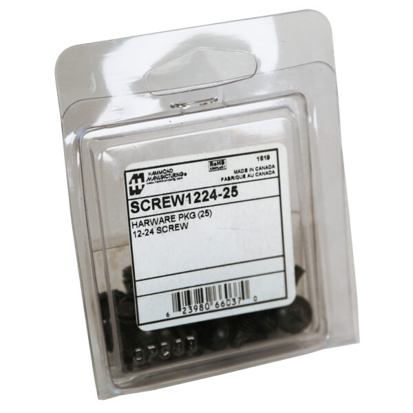 Hammond 25-Pkg 12-24 Rack Screws