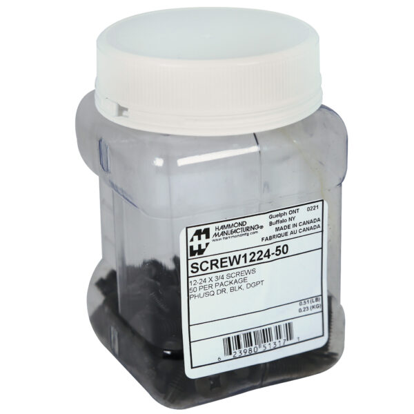 Hammond 50-Pkg 12-24 Rack Screws