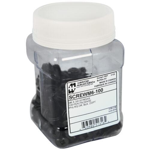 screwm6-100 Hammond 100-Pkg M6 Rack Screws