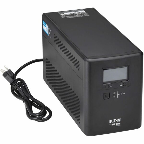 Tripp Lite 1000VA 600W 120V Line-Interactive Cloud-Connected UPS - 10 5-15R Outlets (5 Surge-Only), LCD, 5-15P Plug, Tower - SMART1000LCDTNC