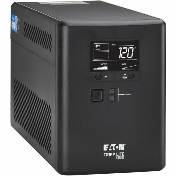 Tripp Lite 1000VA 600W 120V Line-Interactive Cloud-Connected UPS - 10 5-15R Outlets (5 Surge-Only), LCD, 5-15P Plug, Tower - SMART1000LCDTNC