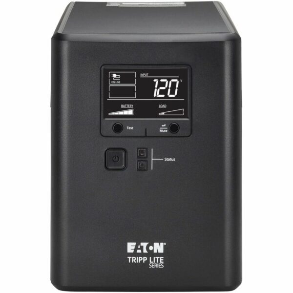 Tripp Lite 1000VA 600W 120V Line-Interactive Cloud-Connected UPS - 10 5-15R Outlets (5 Surge-Only), LCD, 5-15P Plug, Tower - SMART1000LCDTNC