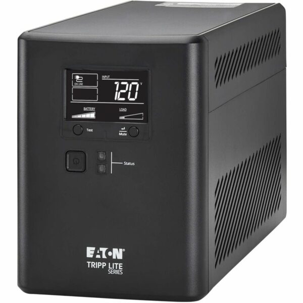 Tripp Lite 1000VA 600W 120V Line-Interactive Cloud-Connected UPS - 10 5-15R Outlets (5 Surge-Only), LCD, 5-15P Plug, Tower - SMART1000LCDTNC