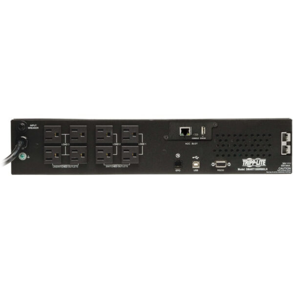 Tripp Lite SmartPro 1.44kVA 1.44kW 120V Line-Interactive Sine Wave UPS - 8 Outlets, Network Card Included, LCD, 2U Rack/Tower - SMART1500RMXLN