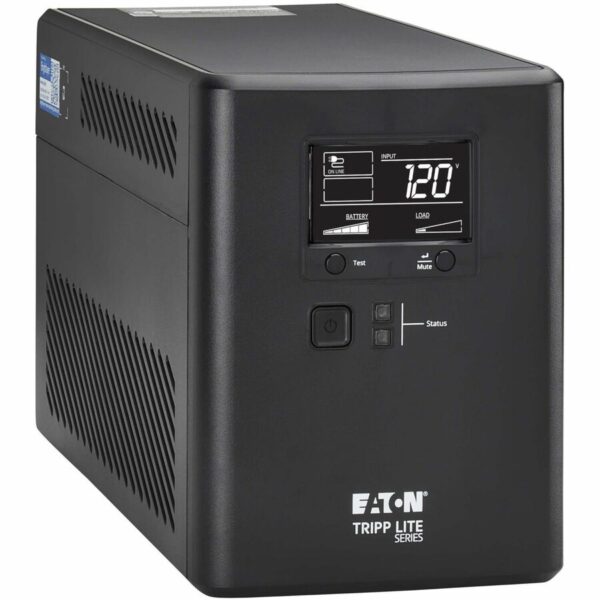 Tripp Lite 750VA 500W 120V Line-Interactive Cloud-Connected UPS - 10 5-15R Outlets (5 Surge-Only), LCD, 5-15P Plug, Tower - SMART750LCDTNC