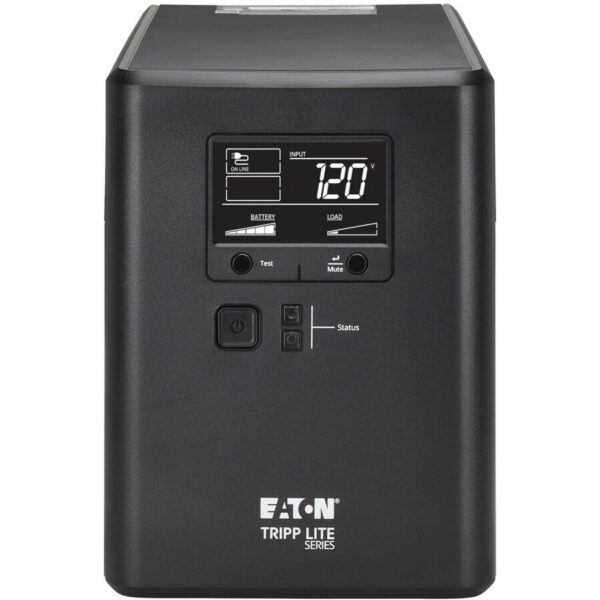 Tripp Lite 750VA 500W 120V Line-Interactive Cloud-Connected UPS - 10 5-15R Outlets (5 Surge-Only), LCD, 5-15P Plug, Tower - SMART750LCDTNC