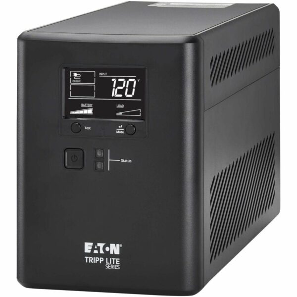 Tripp Lite 750VA 500W 120V Line-Interactive Cloud-Connected UPS - 10 5-15R Outlets (5 Surge-Only), LCD, 5-15P Plug, Tower - SMART750LCDTNC