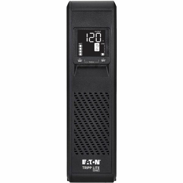 Tripp Lite 750VA 475W 120V Line-Interactive Pure Sine Wave Cloud-Connected UPS - 8 NEMA 5-15R Outlets, LCD, 5-15P Plug, Tower - SMART750PSRTNC