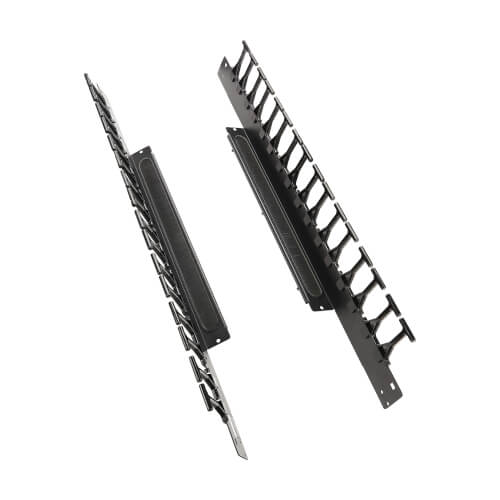Product Image: SRCABLEVRTS Tripp Lite series SmartRack Vertical Cable Manager for 42U, 45U and 48U Enclosures - Multiple Short Fingers, Black