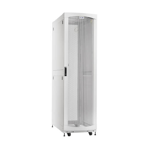 Eaton SmartRack 42U Standard-Depth Standard-Width Heavy-Duty Rack Enclosure Cabinet for AI Servers, White