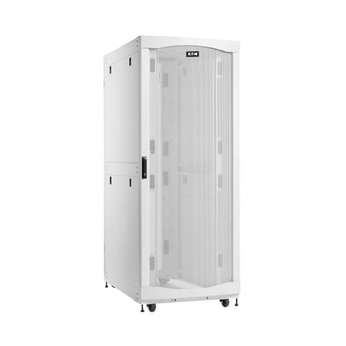 Eaton SmartRack 45U Standard-Depth Extra-Wide Heavy-Duty Rack Enclosure Cabinet for AI Servers, White