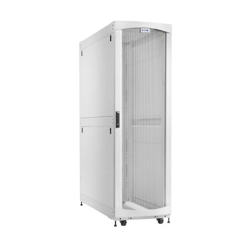 Eaton SmartRack 48U Extra-Deep Standard-Width Heavy-Duty Rack Enclosure Cabinet for AI Servers, White
