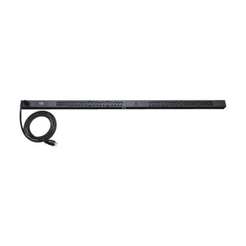 Tripp Lite series 3.7kW Single-Phase Local Metered PDU, 208/230V Outlets (6-C19 & 32-C13 ) C20/L6-20P Cable 10 ft. (3.05 m) Cord, 0U Vertical