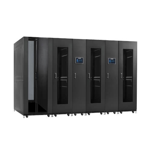 Eaton SmartRack Pre-Configured, Self-Cooling Modular Data Center - 3x 44U Racks, 2x 25 kW AC Units, Service Enclosure
