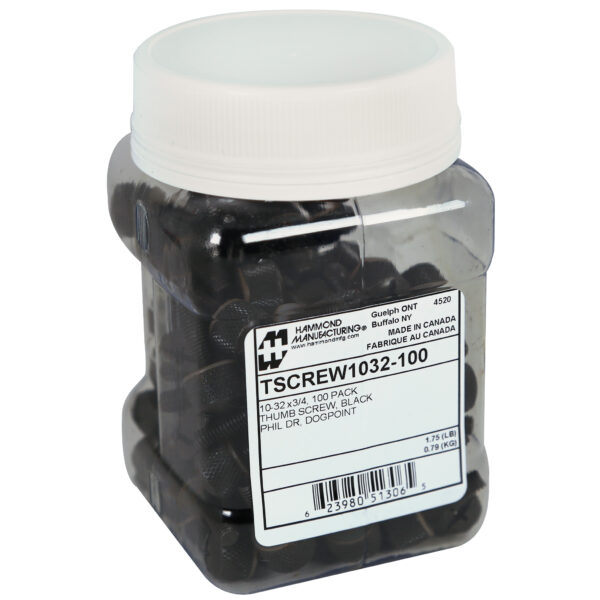 Hammond 100 Pkg 10-32 Thumb Screws