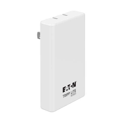 Product Image: U280-WF2-65C2-G Tripp Lite series 65W USB-C 2-Port GaN Wall Charger - Ultra Slim, PD 3.0 Fast Charging, White