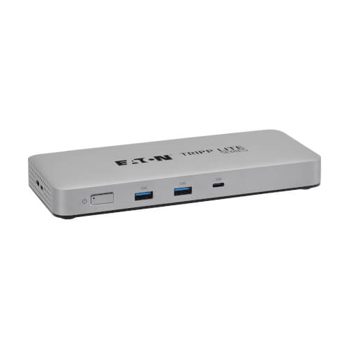Tripp Lite USB4 Dual-Display Dock, 8K or 4K 144 Hz DisplayPort and USB-C, 40Gbps Host, 10Gbps Hub Ports, 2.5GbE, 96W PD Charging - U442-DOCK25