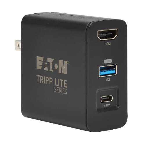 Tripp Lite series Travel-Sized USB-C Dock and Charger - 4K HDMI, USB 3.2 Gen 1, 45W PD Charging