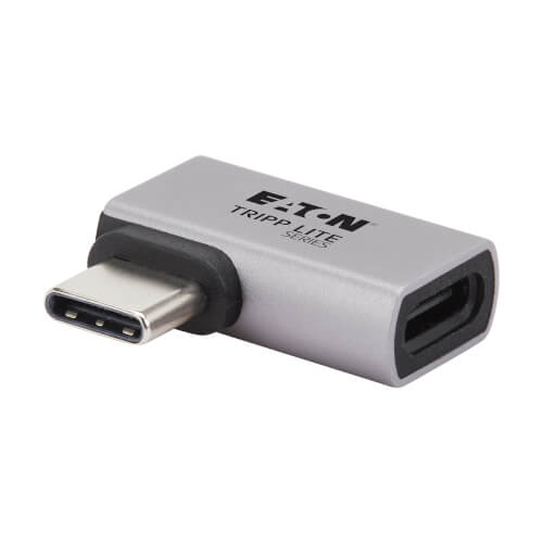 Tripp Lite series USB4 Right-Angle Adapter (M/F) - 8K 60 Hz or 4K 120 Hz Video, 40 Gbps Data, 240W PD Charging, Thunderbolt 4 Compatible