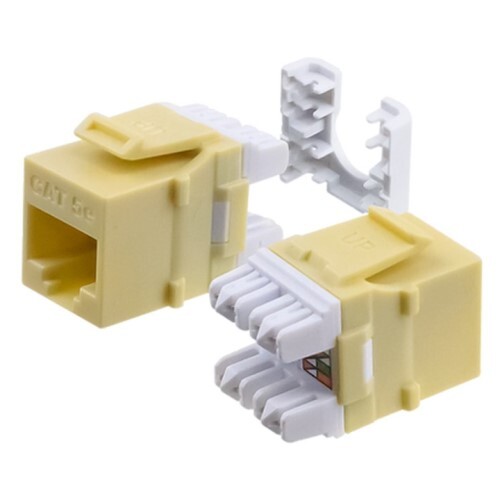 Wavenet Cat5e HDJ-Series UTP Keystone Jack, 110-Type, RJ45, T568A/B, Ivory - HD-5EKSJIV Wavenet Cat5e HDJ-Series UTP Keystone Jack, 110-Type, RJ45, T568A/B, Ivory - HD-5EKSJIV
