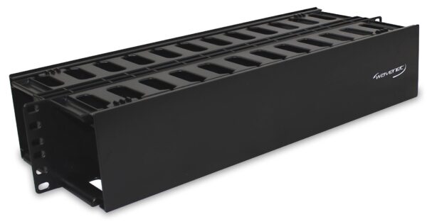 PLASTIC DUCT HORIZONTAL CABLE MANAGER, DOUBLE-SIDED, W/COVERS, 2U PLASTIC DUCT HORIZONTAL CABLE MANAGER, DOUBLE-SIDED, W/COVERS, 2U