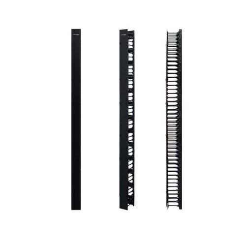 Wavenet Single-Sided Vertical Cable Manager, 78 in, 4.3 x 5.8 in, Hinged Covers - VCMC-4678S-SW
